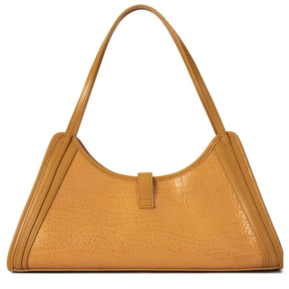 Brandon Blackwood  Jada Bag in Tan Leather with Gold Hardware